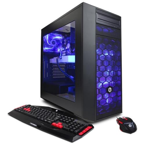 CYBERPOWERPC Gamer Ultra GUA4000A w/ AMD Vishera FX-8320 3.5GHz CPU, 16GB DDR3, AMD R7 250 2GB, 2TB HDD, 24X DVD+-RW & Win 10 Home 64-Bit