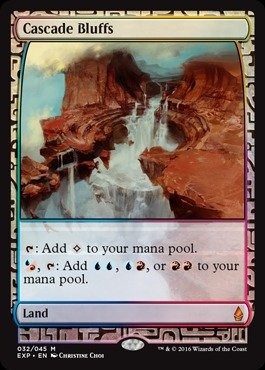 Magic: the Gathering - Cascade Bluffs - Expedition Lands - Foil