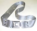 Silver - Grey Seatbelt Belt With Real Recycled Seatbelt Buckle!
