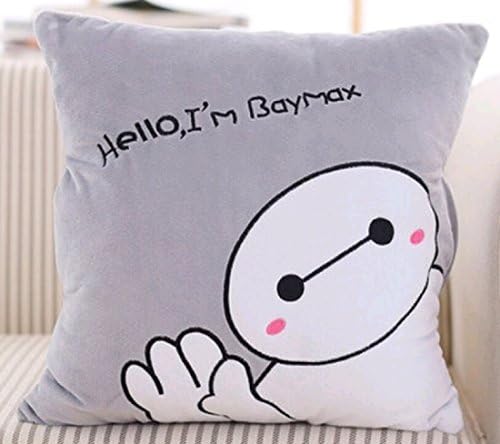 63*78.7 Inches Soft Gray Big Hero 6 Baymax Throw Pillow &amp; Blanket 2 in 1 (grays Baymax)