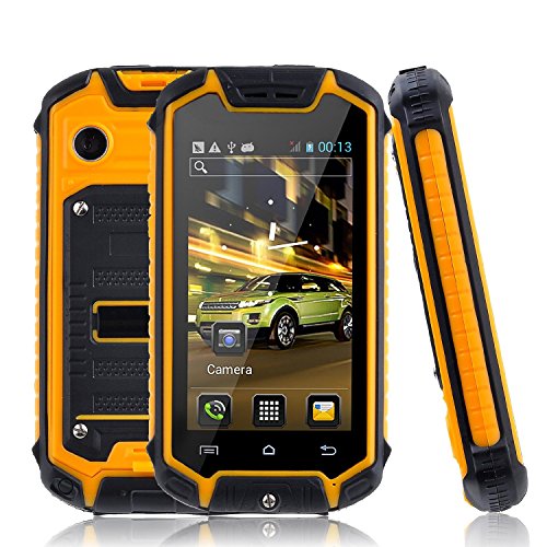 Sudroid Z18 Unlocked Android 4.2 Smartphone Dual SIM Dual Core Outdoor Waterproof Dust-proof 2.45" Mini Cell Phone Yellow(US Native Shipping)
