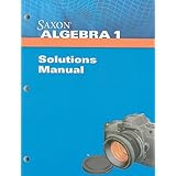 saxon algebra 1 solution manual 2009