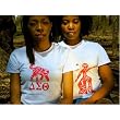 Delta Sigma Theta Elephant Fitted T-Shirt - SMALL