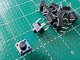 タクトスイッチ＜6mm×6mmスイッチ　全高6mm＞10個＜1sw-128＞