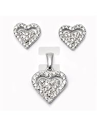Sterling Silver Sets With Cubic Zirconia