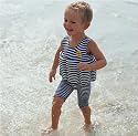 Splash About FloatSuit with adjustable buoyancy: Navy & White stripe, 2 to 4 years