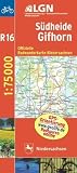Topographische Sonderkarten Niedersachsen. Sonderblattschnitte auf der Grundlage der amtlichen topographischen Karten, meistens gr&ouml;sseres ... Offizielle Radwanderkarte Niedersachsen: R16