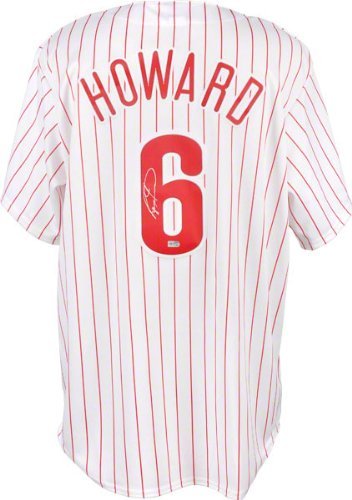 Ryan Howard Autographed Jersey | Details: Philadelphia Phillies, White, Majestic Replica