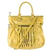 Angie & Lola Satchel with Pleats - Mustard