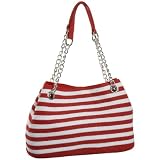Magid Two-Tone Stripe Four-Poster Tote