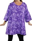 WeBeBop Womens Plus Size Lavender Swing Top T73BLV
