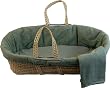 Tadpoles Nevis Moses Basket Set, Green Heather