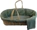 Tadpoles Nevis Moses Basket Set, Green Heather