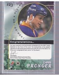Collectibles: 1998-99 Be A Player Autograph #123 Chris Pronger ST. LOUIS BLUES BM - Be A Player