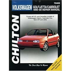 Chilton's 1990-98 Volkswagen Repair Manual: Golf, Jetta, Cabriolet