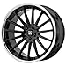 ASANTI BLACK ABL-24 BETA Gloss Black Chrome Lip Wheel (22 x 9. inches /5 x 72 mm, 15 mm Offset)