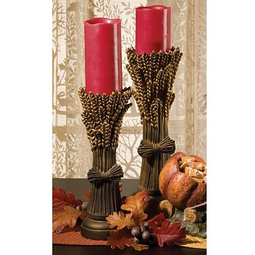 Wheat Candle Holder