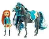 Lansay - 12058 - Horse Land - Figurine - Animaux  - Cheval Avec Personnage Articul� - Zo� Et Pepper