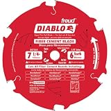 Freud Diablo D0706CH 7-1/4-Inch by 6-Tooth Fiber Cement Blade TCG 5/8-Inch Arbor Perma-Shield Coated