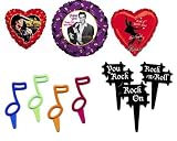 3 Elvis Presley Mylar Balloons +