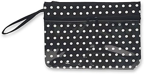 Polka Dot Swimsuit Sack in Black/White