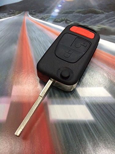 3 BUTTON FLIP KEY REMOTE SHELL FOR MERCEDES-BENZ MB34 W201 W202 W210 W208 R163