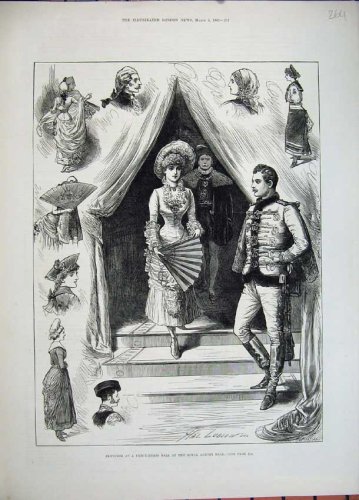 1882 FANCY DRESS BALL ROYAL ALBERT HALL COSTUMES LUDLOW