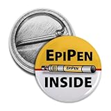EPIPEN INSIDE Medical Alert 1 Mini Pinback Button Badge