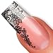 Nailart NAIL TATTOO STICKER - lace/ornament/flower - black