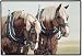 Western Harmony Work Horses Adeline Halverson Designer Indoor Outdoor Doormat Rug Mat