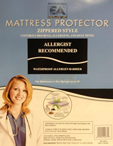 Excellent Art, Deluxe Bed Bug Protector, Full