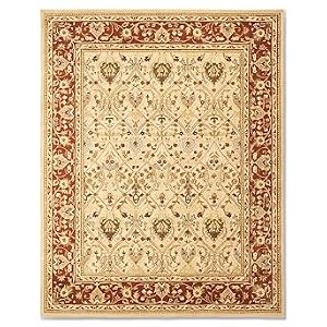 Persica Hand-Tufted Area Rug - Ivory/Rust, 8' Round - Frontgate