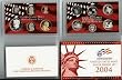 US Proof Set Statehood Silver Quarters Without Box 2004