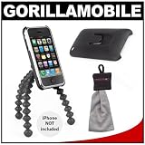 Joby GorillaMobile for 3G/3GS Flexible Gripping Tripod + Spudz Microfiber Cleaning Cloth for iPhone & Compact Digital Cameras