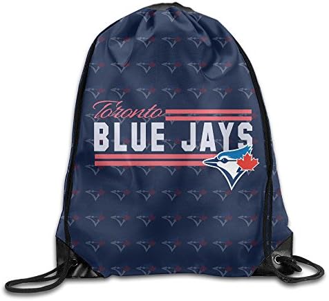 SAVAJE MLB Toronto Blue Jays Jays TOR Baseball Logo Drawstring Backpack Bag