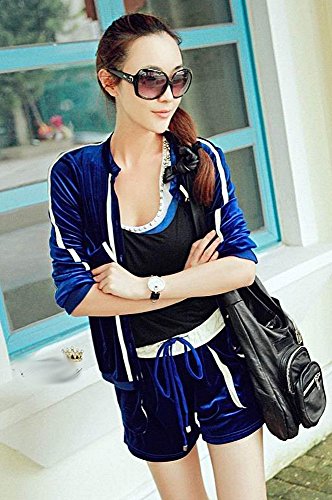 セットアップ ベロア ベルベット ショートパンツ 上下セット ジャージ スポーティ 長袖 エレガンス キュート カジュアル パーティ ２次会 レディース 秋物 冬物 可愛いスカーフ付き R252