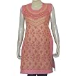 Kurti Fashion of India Pretty Casual Dresses Chikan Embroidery Size M (ctop5576)