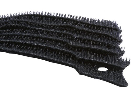 13 in Velcro Hook and Loop Cable Ties 10/Pack - Black On Sale