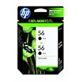Original HP 56 Black Ink Cartridge (2-Pack) in Retail Packaging