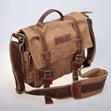 Koolertron DSLR SLR Camera Canvas Shoulder Bag for Sony Canon Nikon Olympus BBK2 35x31x14cm Large Size