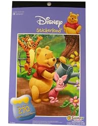 Disney Winnie The Pooh and Friends Stickerland (booklet of 270+ mini stickers)