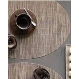 Chilewich 0105-BAMB Oval Bamboo Placemat (Set of 4) Color: Camel