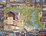 White Mountain Puzzles Historic Maryland 1000 Piece Jigsaw Puzzle