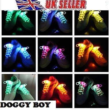 Viskey LED Shoelaces Light up Flashing Shoe Laces or Fluorescence Shoelaces- Rave Party Accessories,led,blue