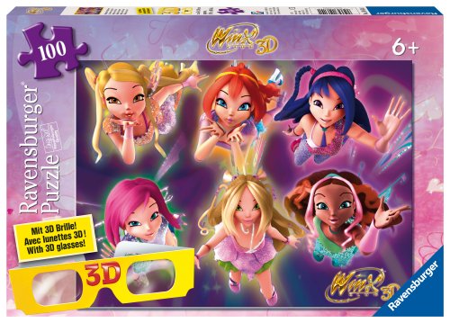 Ravensburger 10614 - Winx: Magisches Abenteuer - 100 Teile 3D XXL Puzzle (Mit 3D Brille) Preisvergleich