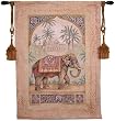 Elephant Tapestry Wallhanging Comes With Wall Hanging Rod and Tassels