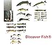 Discover Fish® 1pcs New Muskie Small Multi Jointed Fishing Life-like Hard Lure Bass Bait Swimbait Minnow Crank Shad Herring Bass Pike Muskie