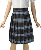 French Toast Plaid Pleated Skirt