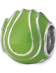 Reflections Beads Silver Enamel Tennis Ball Sports Bead