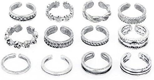 CHRWANG Grateful Fashion Women Jewellery Grate Simple Adjustable Toe Ring B#